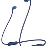 Casti Stereo Sony WI-C310, Bluetooth, Microfon (Albastru)