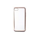 Husă pentru Mobil Iphone 7/8 Contact Flex Metal TPU Transparent Aur roz Metalizat, Contact