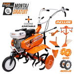 Motosapa RURIS DAC 7000ACC3, roti cauciuc 4.00-8, rarita, plug, adaptor, dispozitiv scos cartofi, roti metalice, cultivator, RURIS