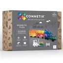 Magnetic Tiles Set constructie magnetic, 50 piese masinute, Connetix