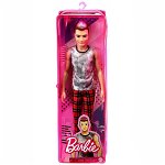 Papusa Barbie Fashionistas - Ken cu tinuta punk