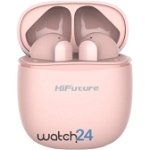 Casti Bluetooth 5.0 HiFuture ColorBuds TWS Earbuds, Microfon, raspundere si respingere apel, Accesare vocala Siri sau Google Assistance, HD Voice, Control media, Touch pe casca, Roz