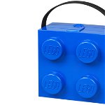 Cutie pentru sandwich lego 2x2 albastru , Lego
