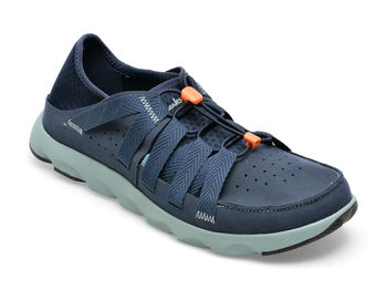 Pantofi CLARKS bleumarin, ATL COAST WAVE-T, din material textil, Clarks
