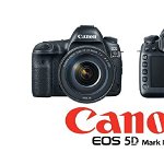 Camera foto Canon EOS 5D IV obiectiv 24 105mm 1:4L IS II USM DSLR 30Mpx sensor full frame CMOS (36 x 24 mm) rezolutie 6720 x 4480, Nova Line M.D.M.