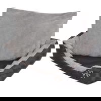 vidaXL Pat pentru caini calduros cu perna captusita XL