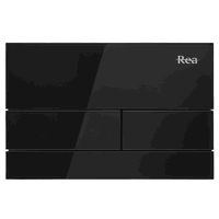 Clapeta pentru rezervor incastrat K011A-Q Rea T negru sticla