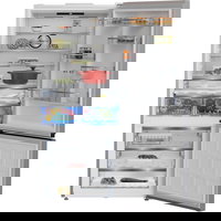 Beko Combina frigorifica Beko B5RCNE615ZXP, 615 l, No Frost AeroFlow, Clasa D, HarvestFresh , MaxStore, BioCycle, Dairy, H 193,5 cm, Inox, Beko