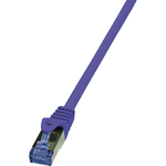 Patchcord Logilink S/FTP Cat 6A 0.5m Purple