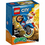 Lego - CITY MOTOCICLETA DE CASCADORIE-RACHETA 60298, LEGO