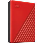 HDD Extern Western Digital My Passport, 4TB, USB 3.0, 2.5inch (Rosu), Western Digital