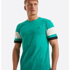 Tricou regular fit de bumbac cu model colorblock Morden, Nautica