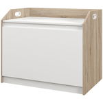 HOMCOM Cutie de Depozitare Modernă cu Lift Top și Spațiu Ascuns pentru Intrare, Living, Cameră de Joacă, 62.4x40x51.5 cm, Alb | Aosom Romania, HOMCOM