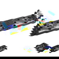 Aparat Fitness, Placa Multifunctionala Push Up pentru Flotari pe Baza de Culori, 