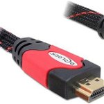 Delock cablu HDMI - HDMI 5m roșu (82688), Delock