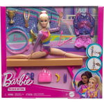 Papusa gimnasta cu accesorii, Barbie, HRG52, Barbie