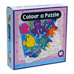 Set DIY, WinsHolland Coloreaza propriul puzzle, animale marine, 100 piese