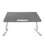 Masuta laptop InfoTouch Mytable TB633PU-GRY, 60 x 33 x 0.9 cm, multifunctionala, aluminiu, Gri