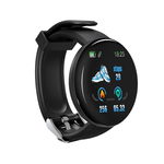 Ceas Smartwatch Techstar® D18, 1.3inch OLED, Bluetooth 4.0, Monitorizare Tensiune, Puls, Oxigenarea Sangelui, Waterproof IP65, Negru, Techstar