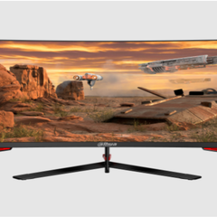 Monitor Gaming Curbat LED VA Dahua 23.6", Full HD (1920x1080), 180Hz, 1ms, Adaptive sync, 1500R, 99% sRGB, 2x HDMI, Display Port, Jack, negru