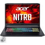 Laptop Gaming Acer Nitro 5 AN517 cu procesor Intel Core i7-10750H pana la 5.00 GHz, 17.3", Full HD, 120Hz, 16GB, 512GBSSD, NVIDIA GeForce GTX 1660Ti, No OS, Black