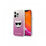 Husa iPhone 13  Karl Lagerfeld Choupette Head Roz