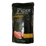 Hrana umeda pentru caini PIPER Platinum Pure, pui si orez brun, 150 g