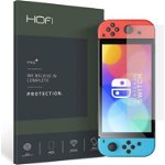 Folie de protetcie Hofi, Pentru Nintendo Switch O LED, Sticla, Transparent, Hofi Glass