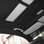 Material pentru reconditionare plafon auto, material textil cu spate buretat, culoare Neagra, dimensiune 2m x 1,50m, AVX