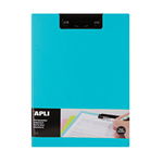 Clipboard cu capac APLI A4 - PVC, albastru