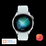Smartwatch Huawei Watch 3, Display AMOLED HD 1.43", 2GB RAM, 16GB Flash, Bluetooth, NFC, GPS, Wi-Fi, 4G, Carcasa Otel, Rezistent la apa 5 ATM, Andorid/iOS (Albastru)