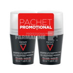 Vichy Homme Pachet Control Extrem Deodorant roll-on 72h 50 ml 1 + 1 redus cu 50%, Vichy