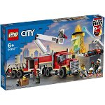LEGO City Fire - Unitatea de comanda a pompierilor 60282 380 piese