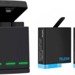 Cutie de incarcare cu 3 sloturi Telesin pentru GoPro Hero 8 + 2 baterii (GP-BNC-801)
