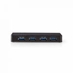 USB Hub 3.0 4 porturi, alimentare separata 5Gbps Nedis