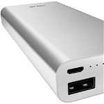 Baterie externa ASUS ZenPower Ultra Dual 20100 mAh, 2x USB, 2A, Quick Charge 2.0, Silver
