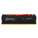 Memorie RAM Kingston FURY Beast RGB, KF432C16BBA/32, 32GB, DDR4, 3200MHz, CL16, Kingston Fury