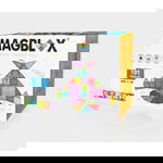 Set magnetic Magblox - 101 piese magnetice de constructie transparente, MAGBLOX