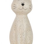 Figurina Cat, Rasina, Bej, 12x11.5x22 cm