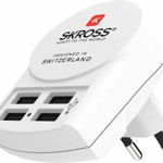 Incarcator retea Skross 1.302422, 4x USB-A 4.8A, alb