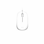 Mouse Serioux cu fir, optic, Noblesse 9800M, 1000dpi, alb-gri, ambidextru, blister, cablu 1.6m, USB, SERIOUX