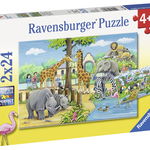 Puzzle Zoo, 2X24 Piese