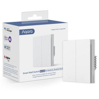 Intrerupator inteligent Aqara H1 double rocker NU necesita NUL 2 canale Zigbee Gri WS-EUK02-G