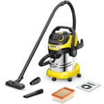 Aspirator umed/uscat Karcher WD 5 PS V-25/5/22, 1100W, 25L (Negru/Galben), Karcher