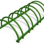 Suport rastel biciclete cu 4 sloturi -model 0022-4 Verde padure