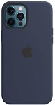 Husa de protectie Apple Silicone Case MagSafe pentru iPhone 12 Pro Max, Deep Navy