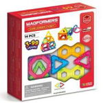 Joc magnetic de constructie Challenger Set Extra Provocari, 14 piese, Magformers, 
