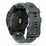 Curea plastic Tech-Protect Iconband compatibila cu Garmin Fenix 5/6/6 Pro/7, Army Green