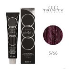 Vopsea crema pentru par COT Trinity Haircare 5/66 Maro deschis mov intens, 90 ml, Colours of Trinity