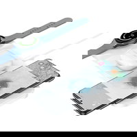 Suport cu Incarcare, 3 in 1, Hoco CQ6, Type C, Samsung/Galaxy Watch, 15W, Alb Engros, 